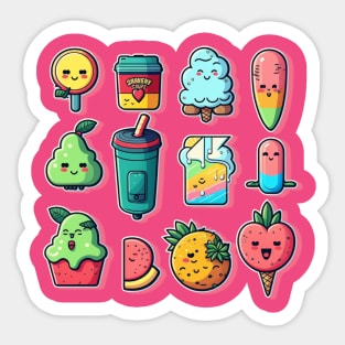 Fruit Emojis Sticker